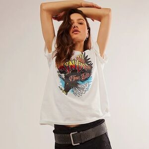 NEW Free People Junk Food Lynryd Skynyrd Free Birds Tee